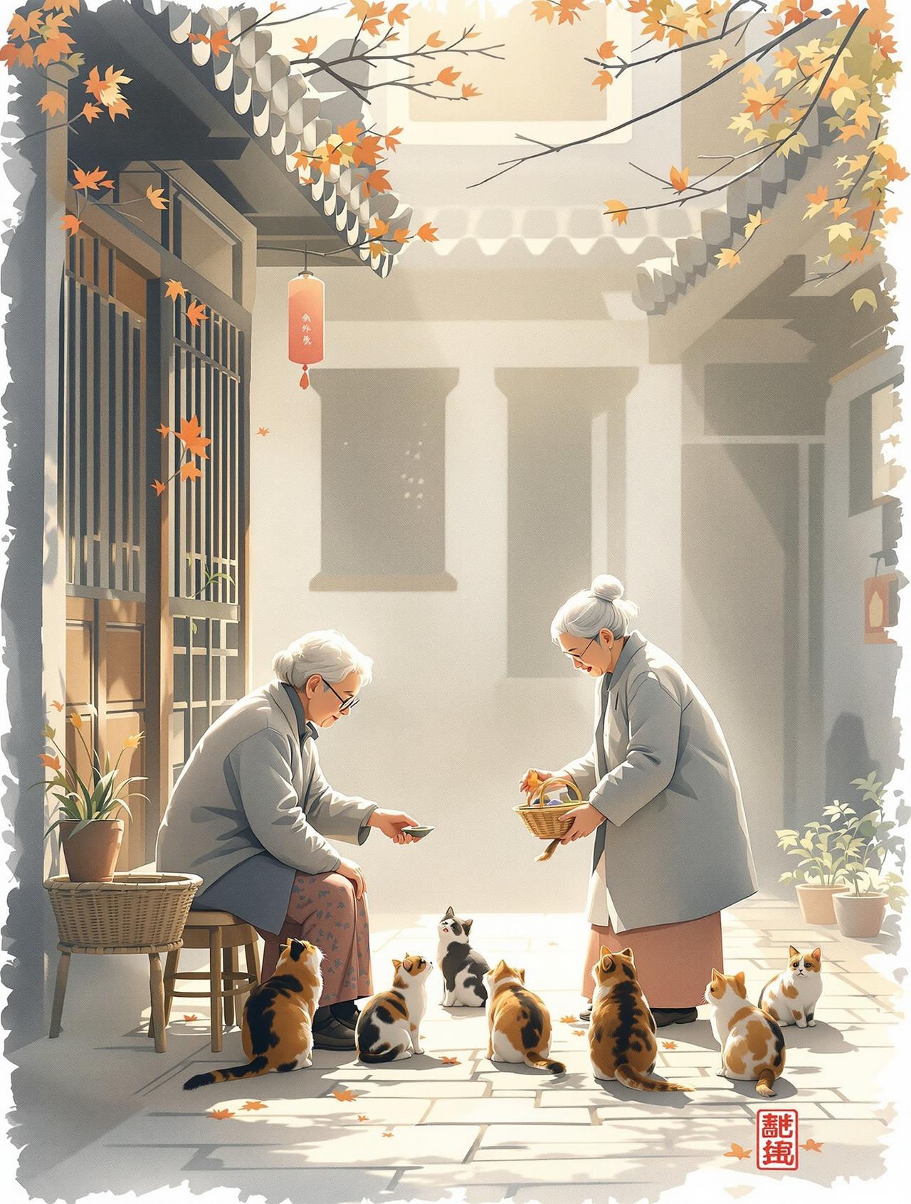 邻家阿婆 - 黄豆AI作品库